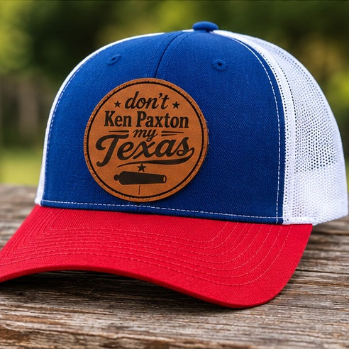 Royal Blue / White / Red Trucker Hat
